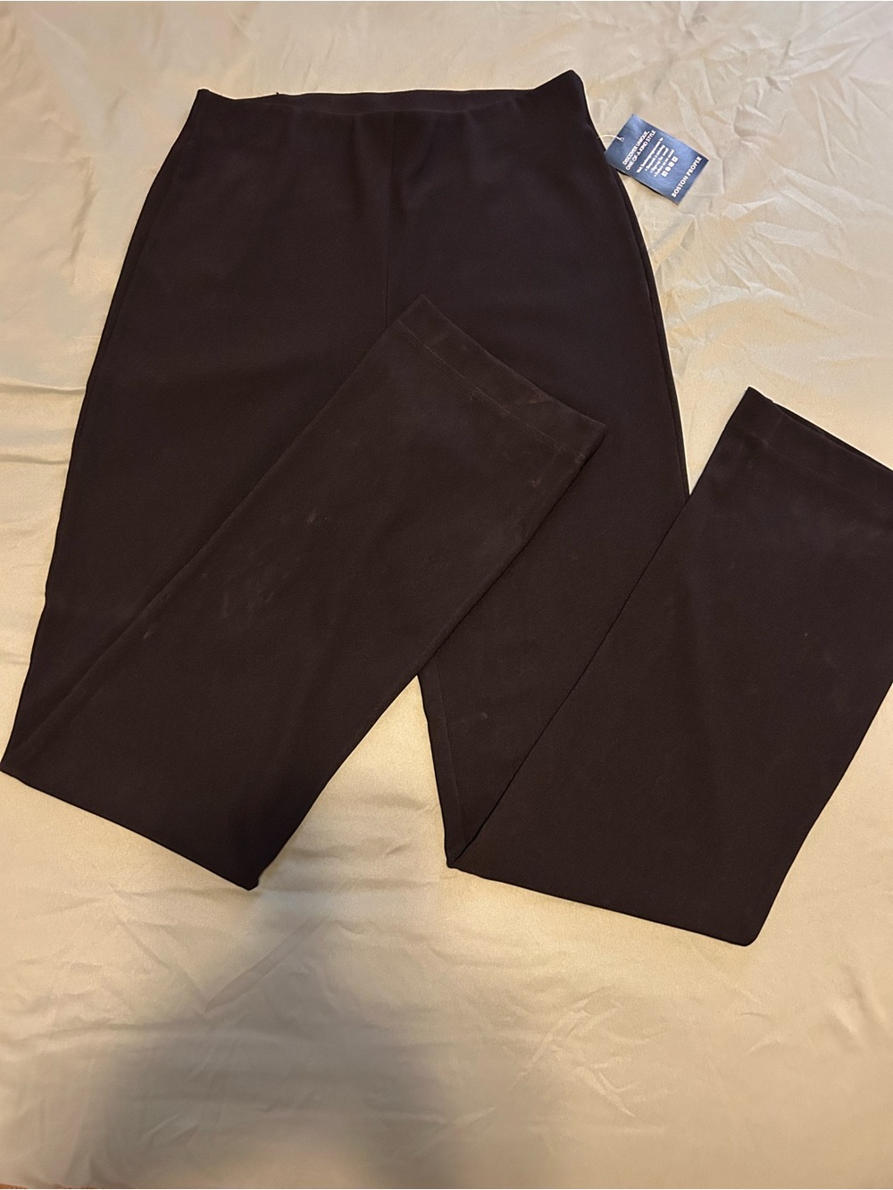 Boston Proper Jet Black Stretch Beyond Tavel High Rise